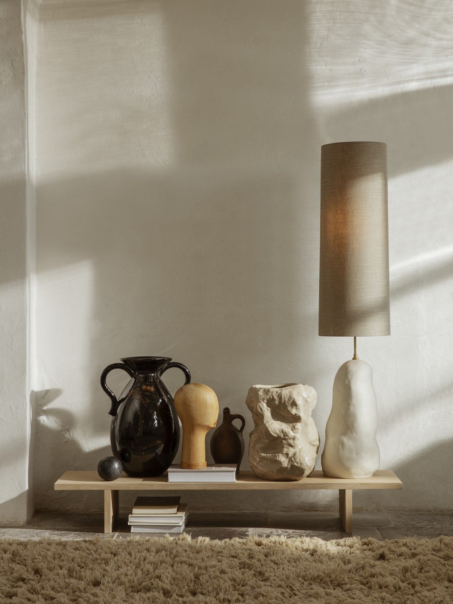 Kona Display Table - Natural Oak Veneer