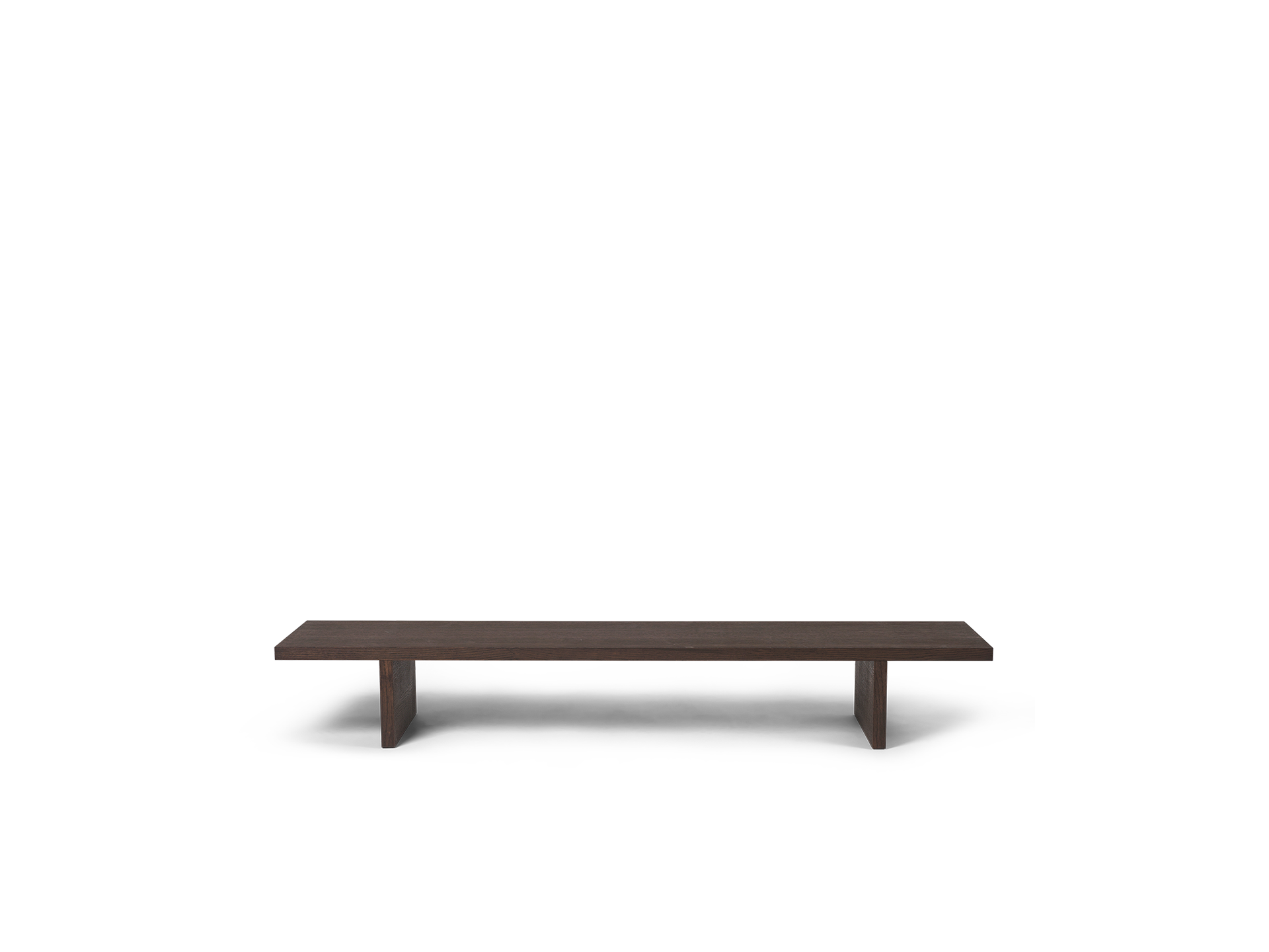 Kona Display Table - Dark Stained Oak