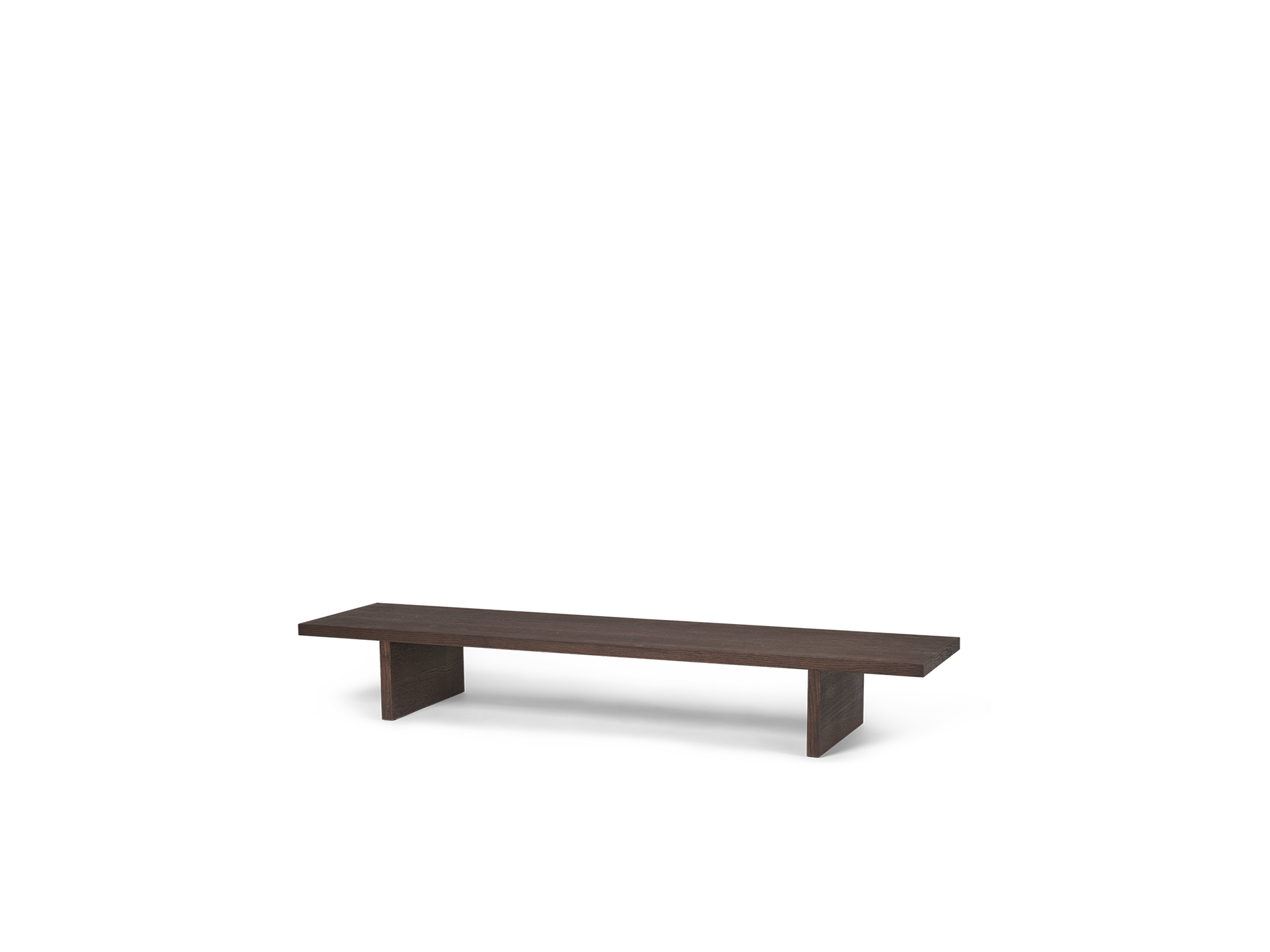 Kona Display Table - Dark Stained Oak