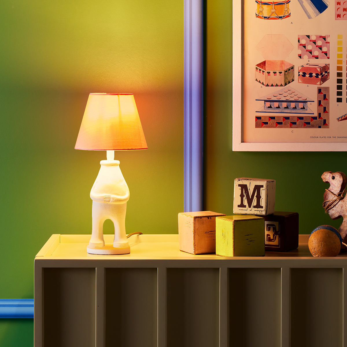 Ma table lamp in Gesso white