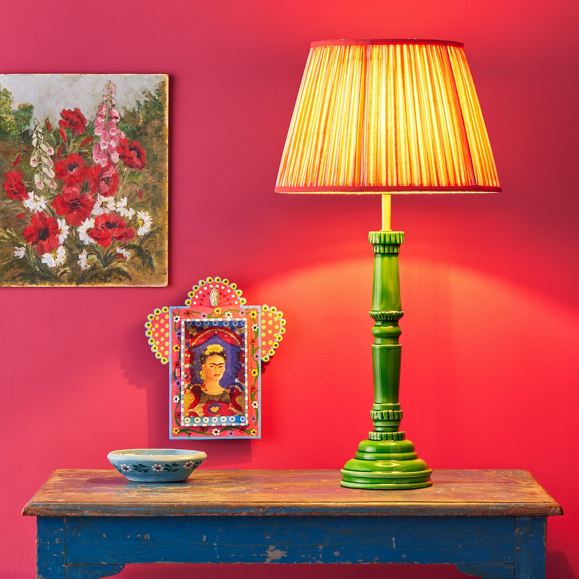 Mavis table lamp in green