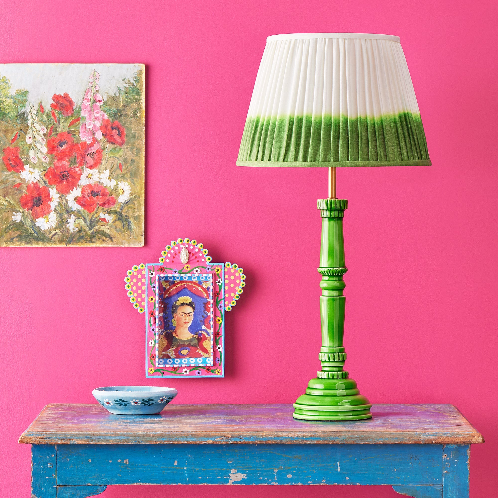 Mavis table lamp in green
