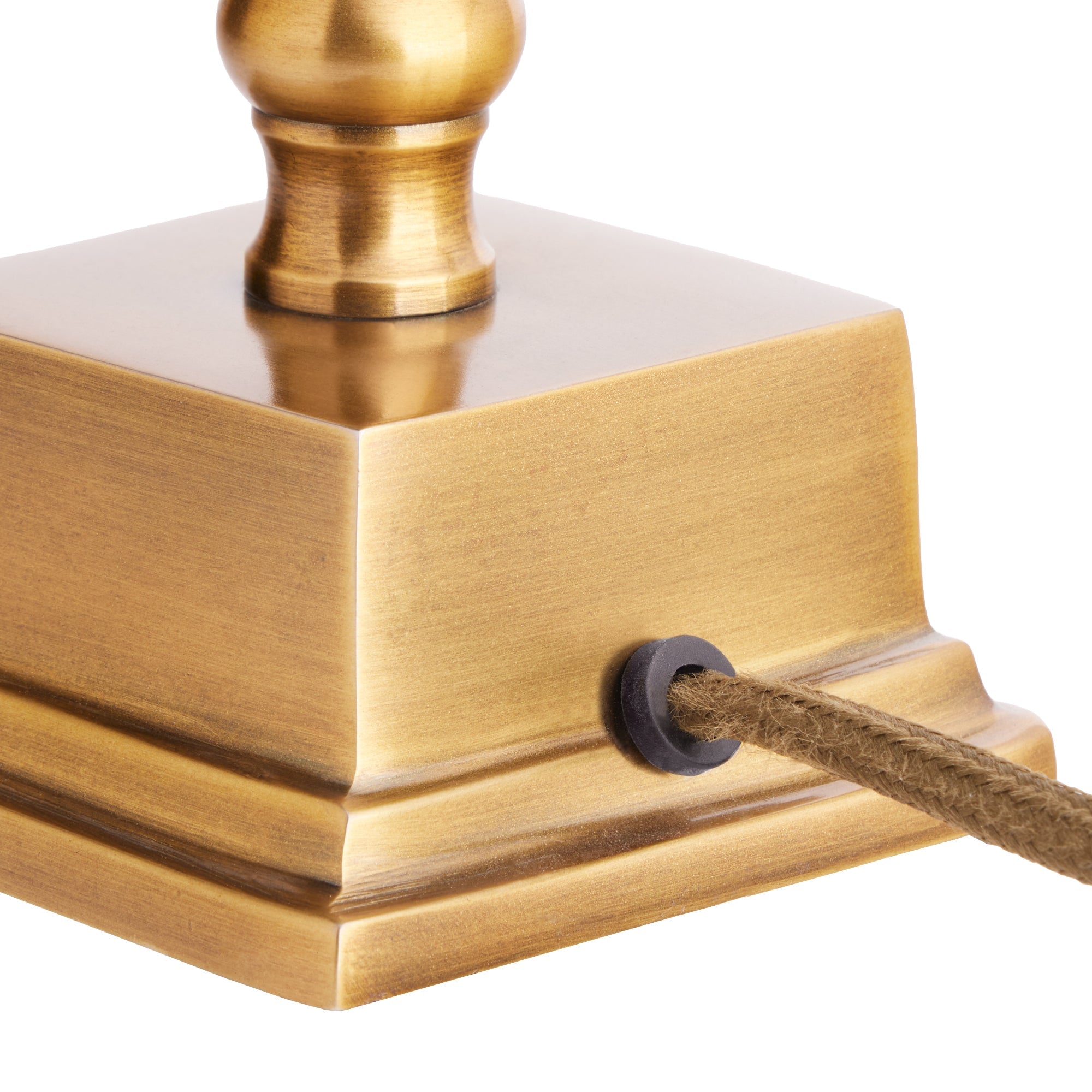 Oisin table lamp in antique brass finish