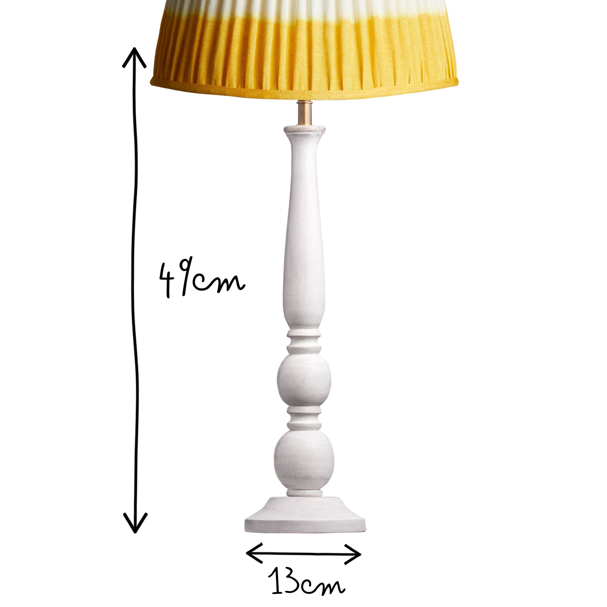 Larger Otto table lamp in white