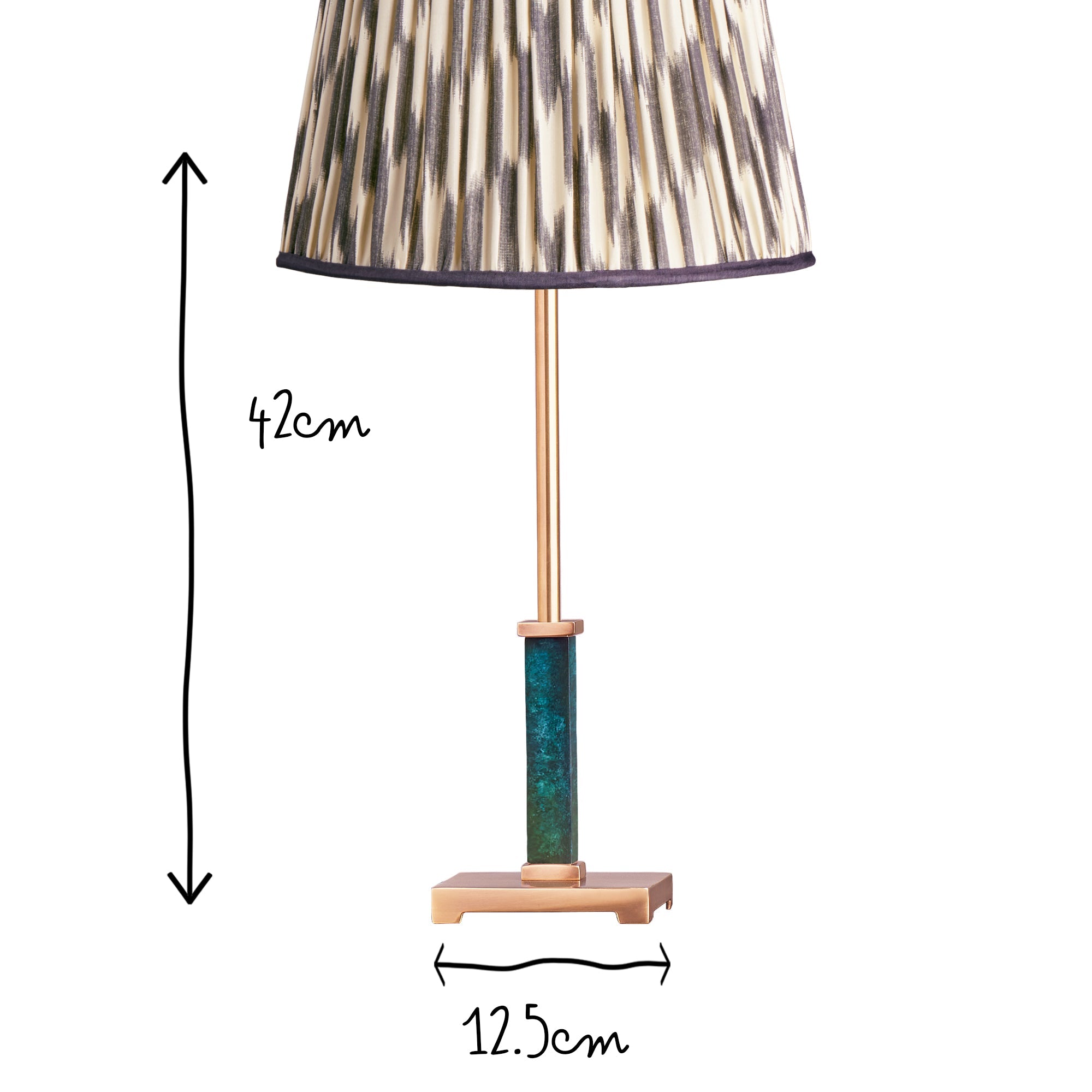 Ramsey table lamp in green
