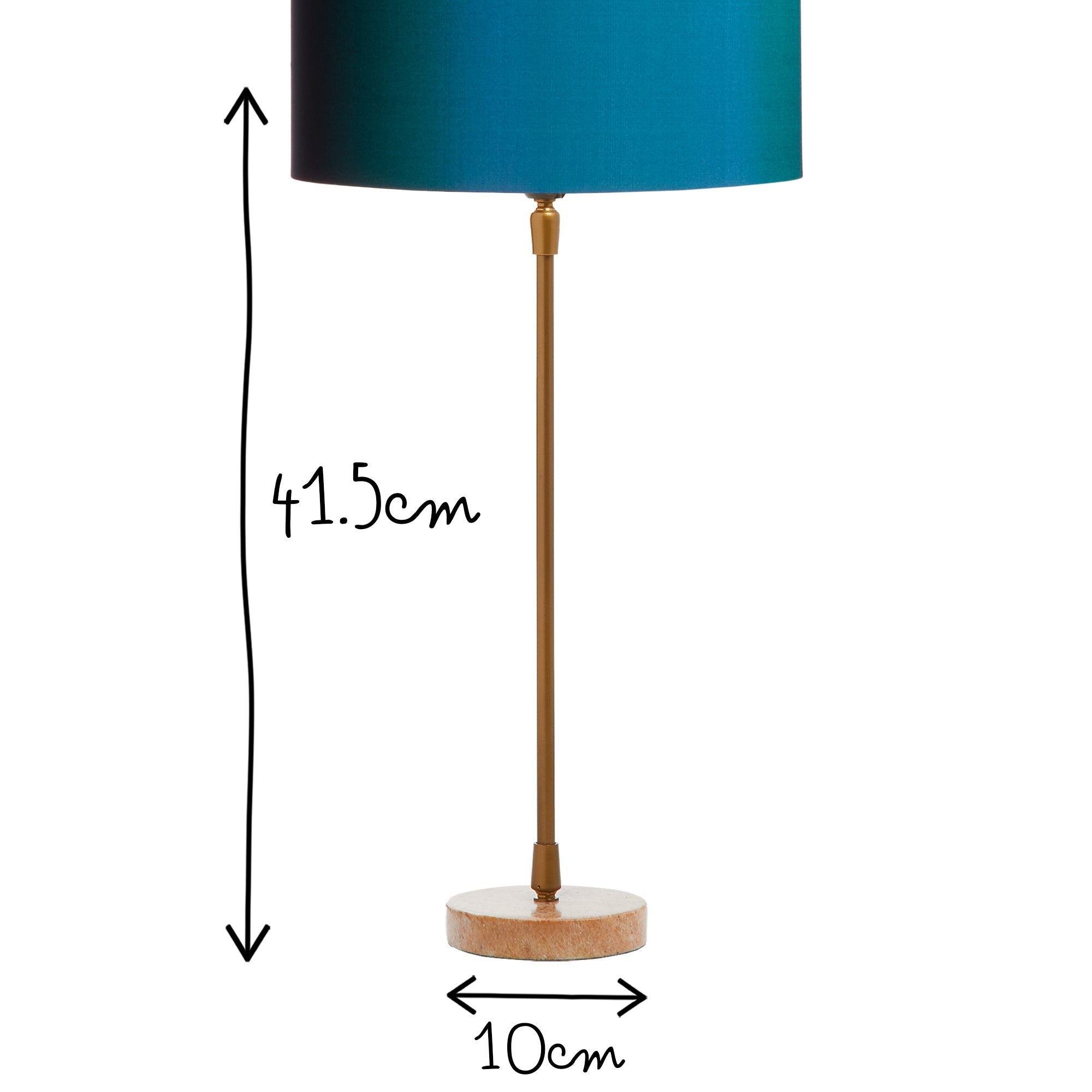 Rosara Table Lamp in pink marble base