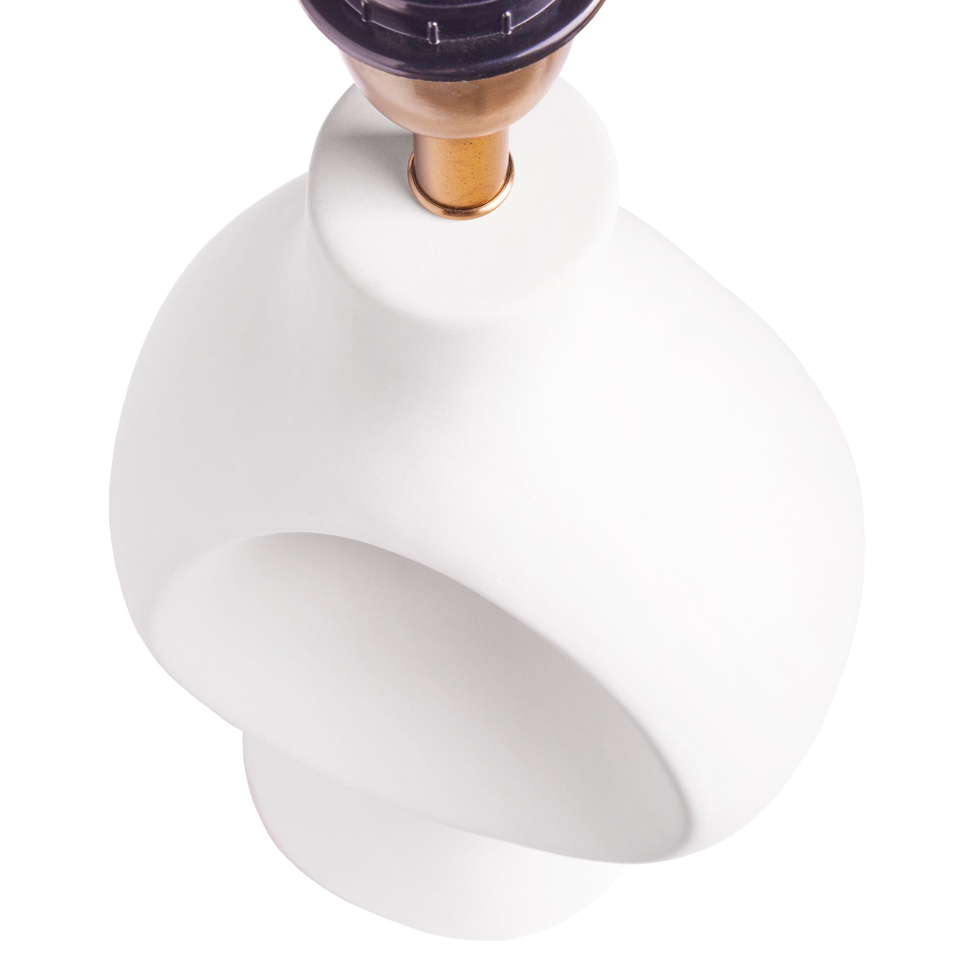 Sacha table lamp in matte white