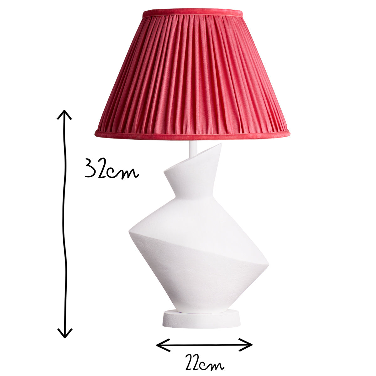 Vitur table lamp in Gesso white