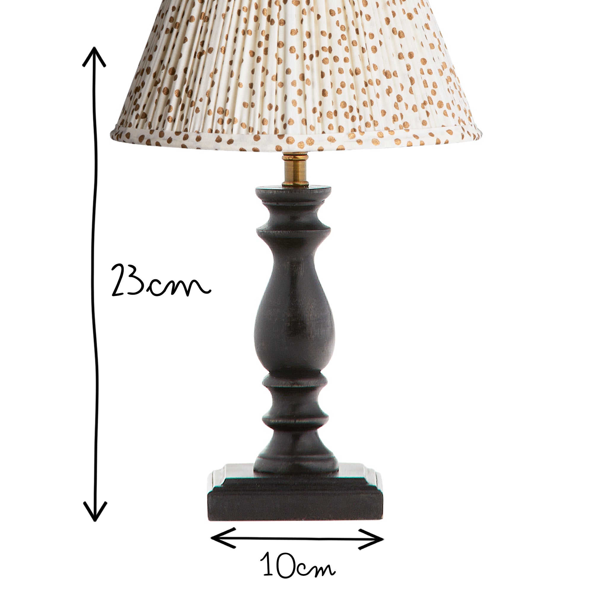 Wilma table lamp in ebony