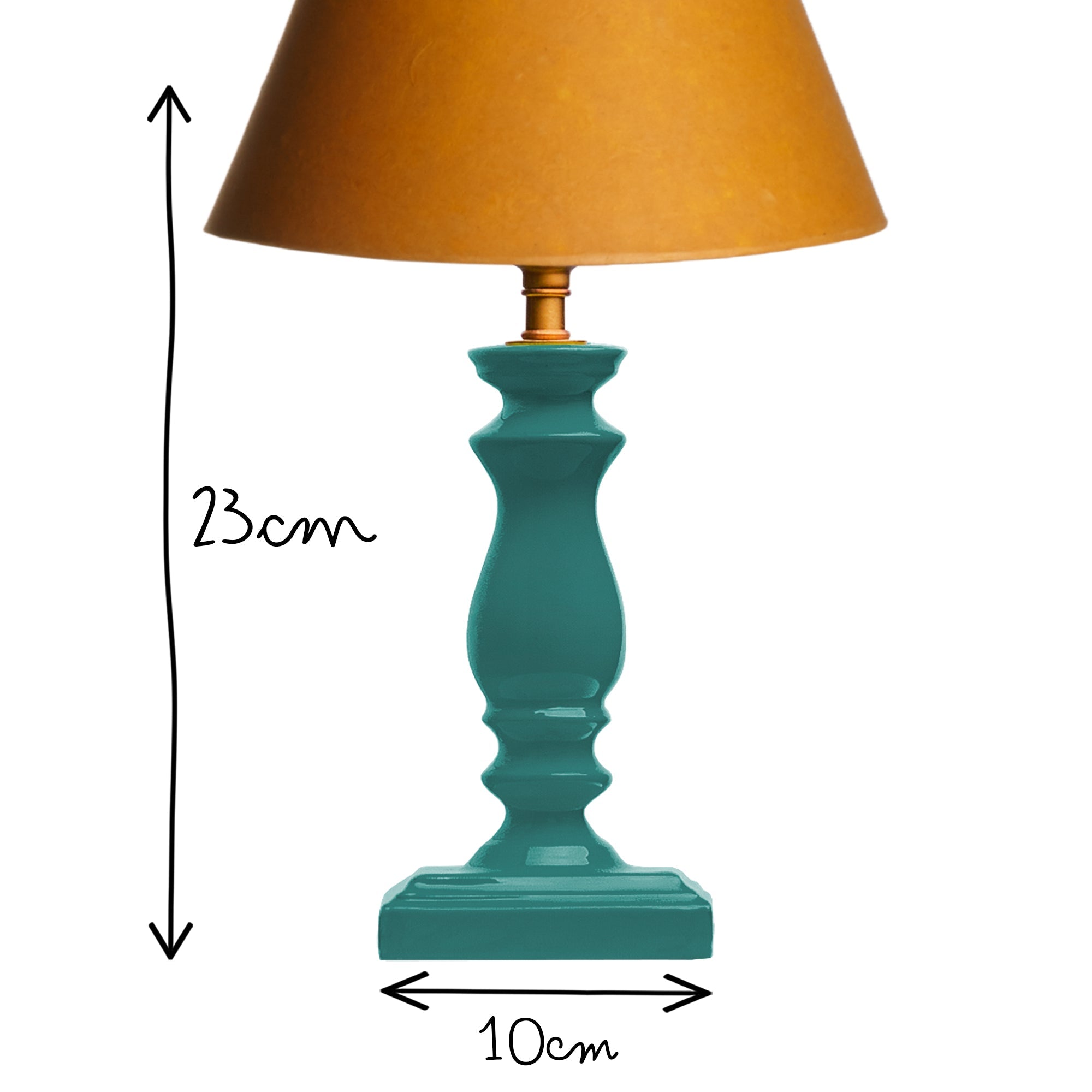 Wilma table lamp in turquoise