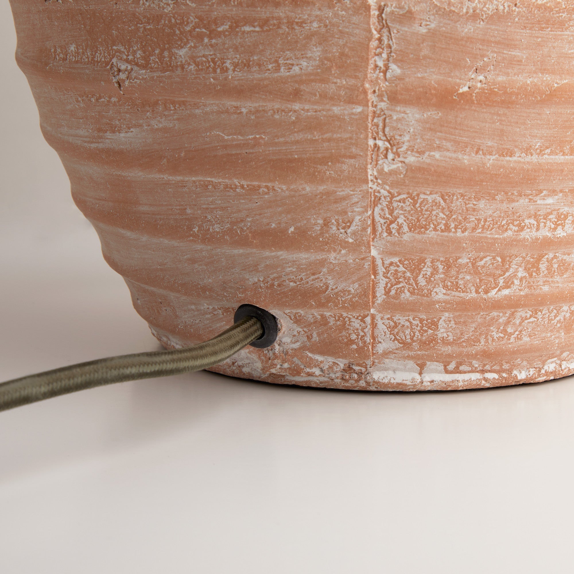 Smaller Ambrose Table Lamp in Natural Terracotta