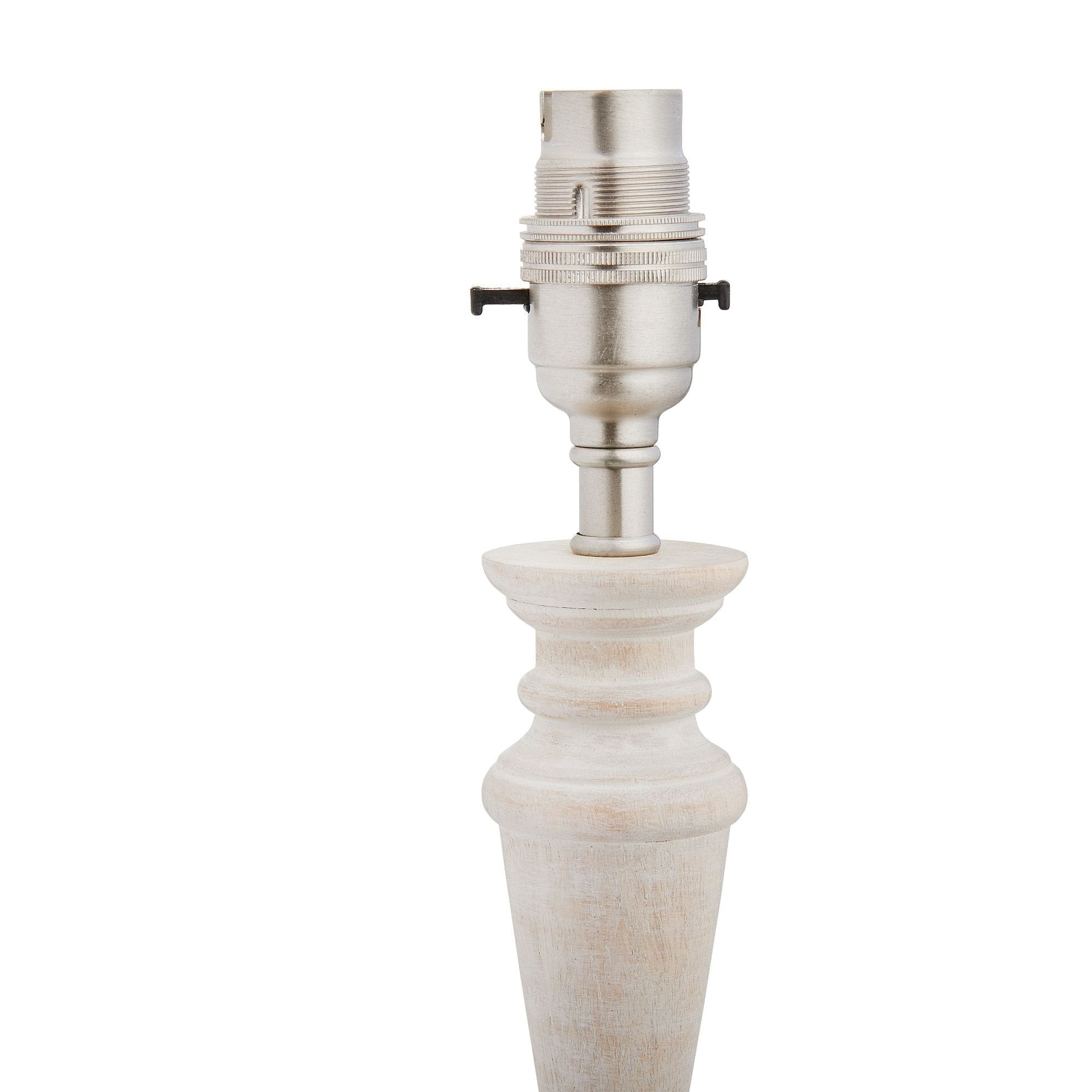 Fred table lamp in natural whitewash