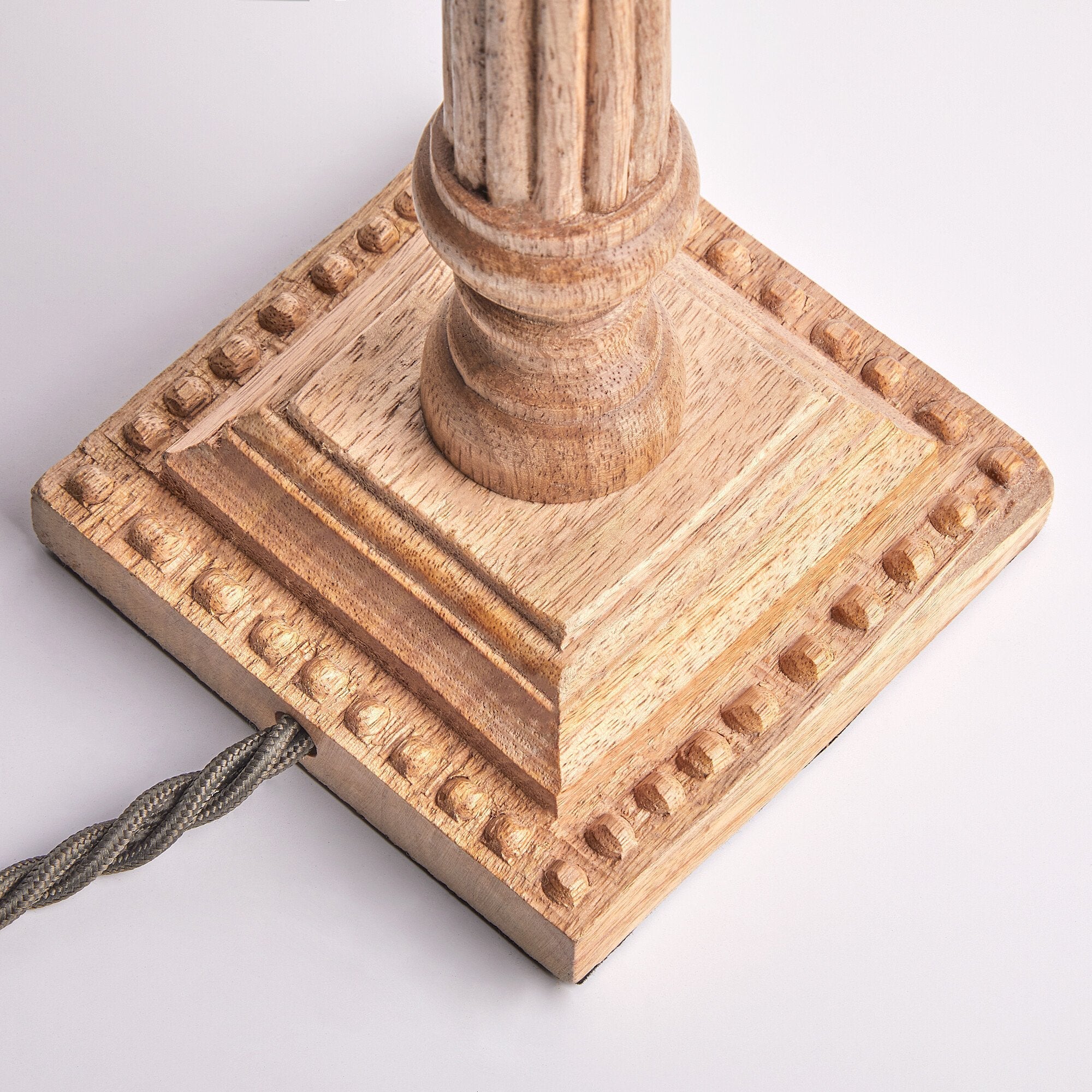 Hera table lamp in lightly waxed