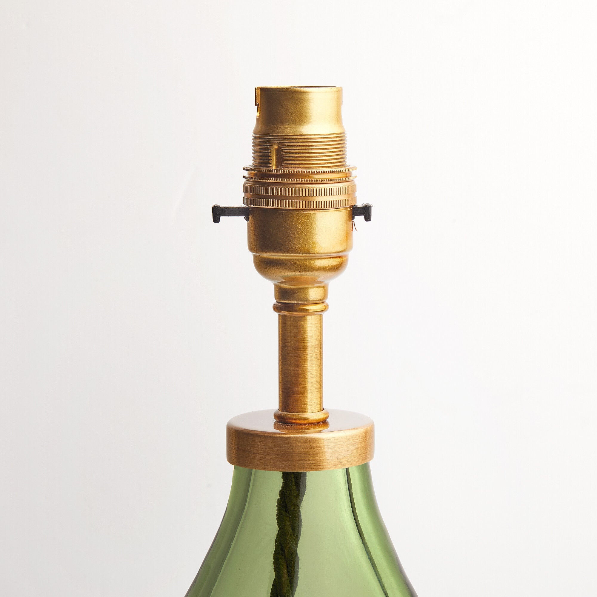 Kardish table lamp in green glass