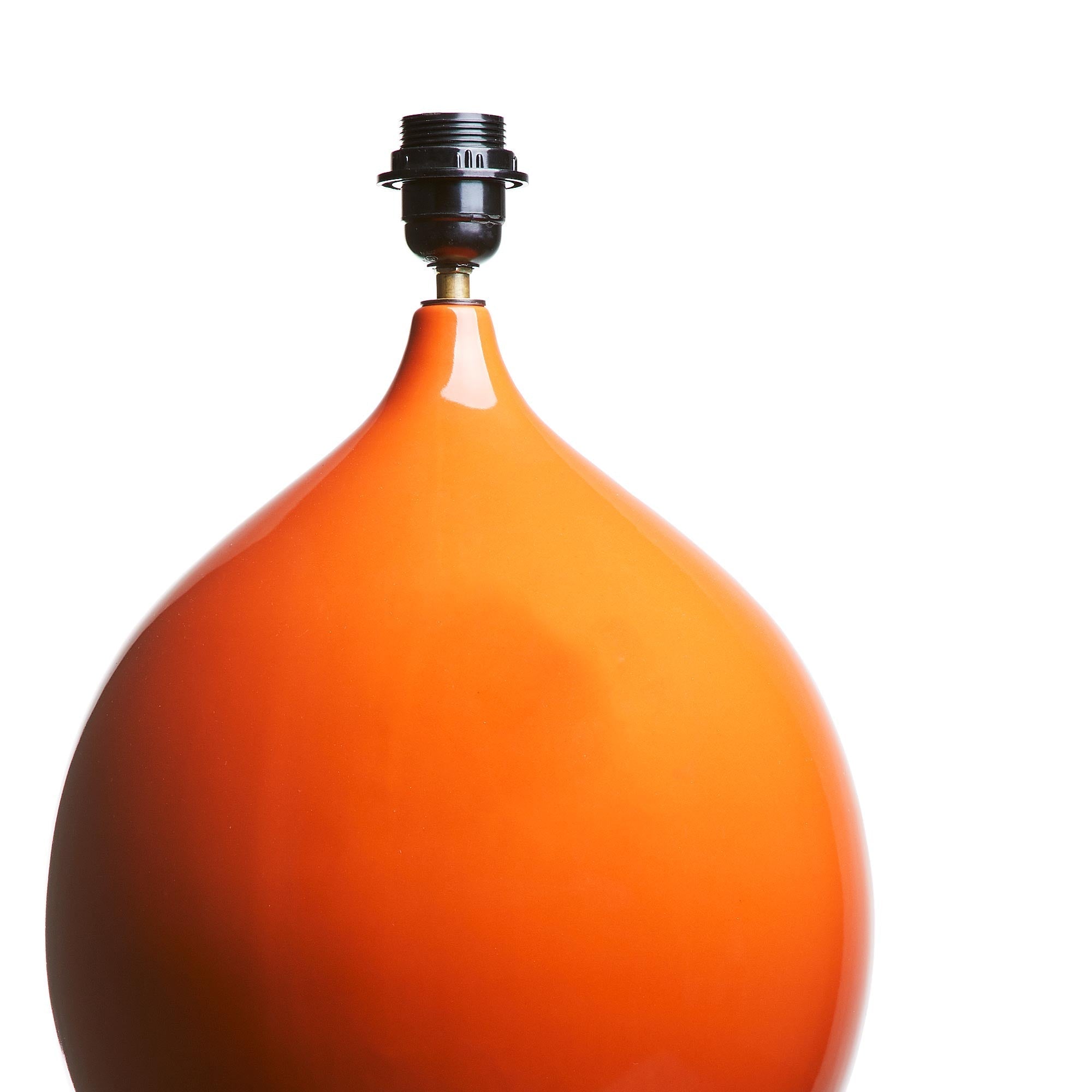 Kilda table lamp in orange ceramic