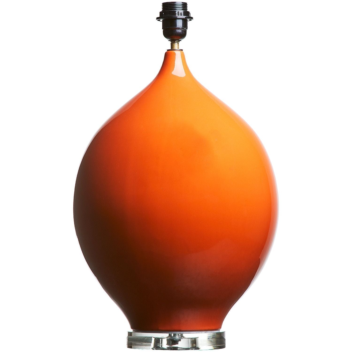 Kilda table lamp in orange ceramic
