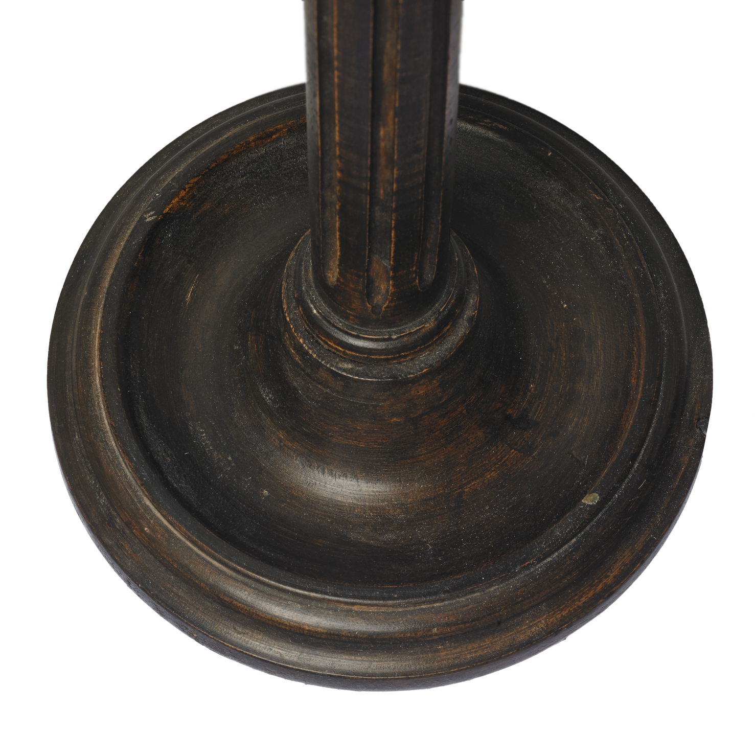 Luty table lamp in mahogany