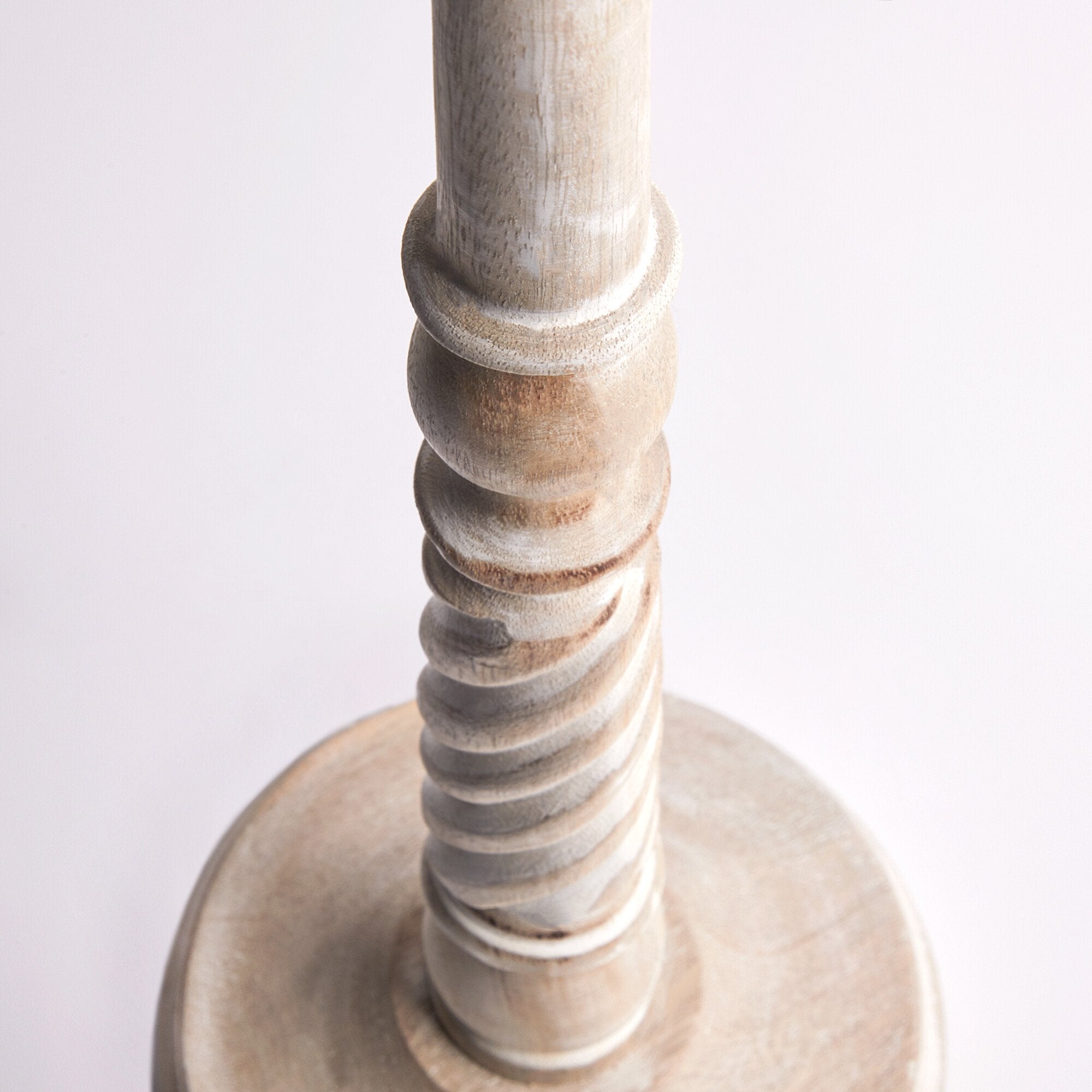 Paolo table lamp in natural whitewash