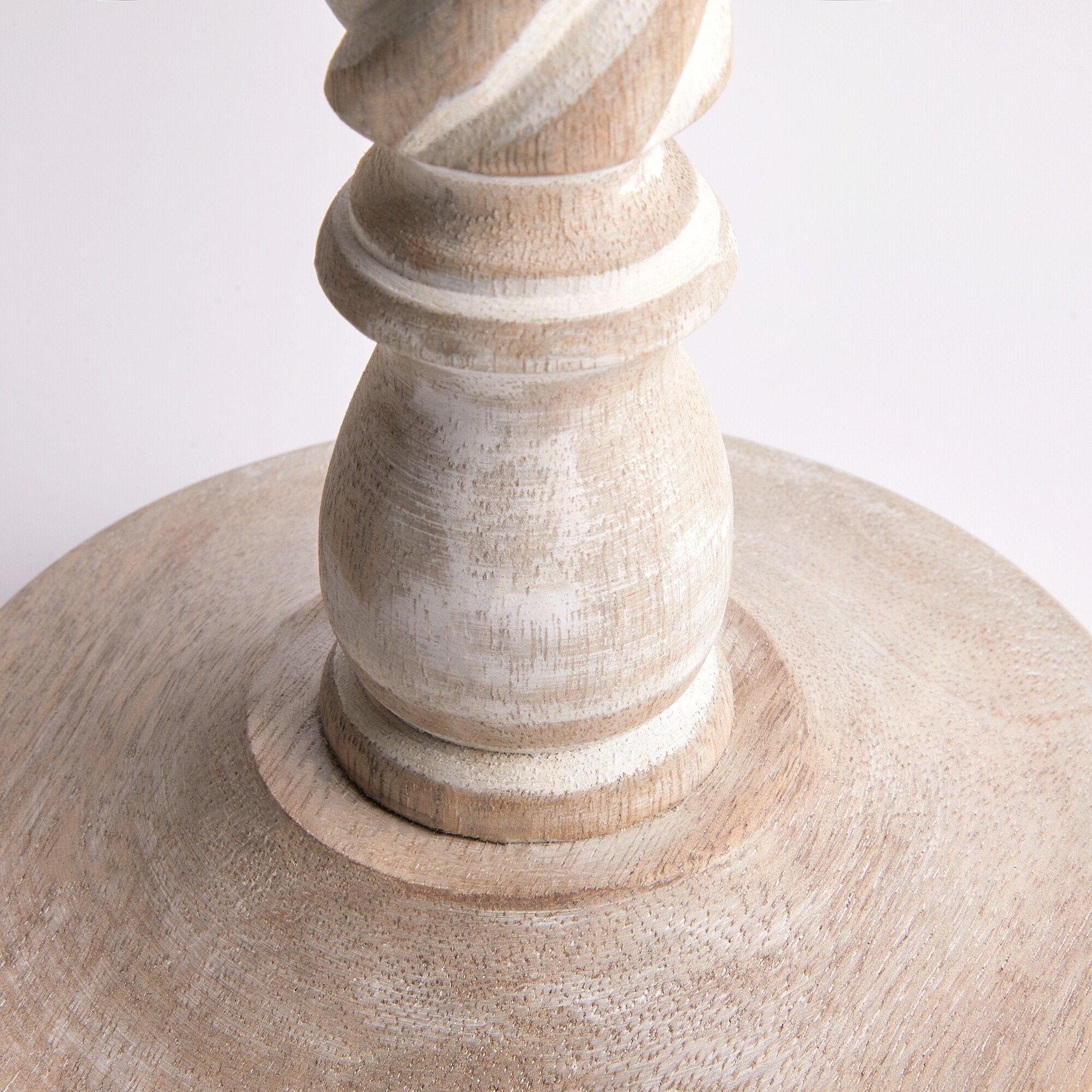 Paolo table lamp in natural whitewash